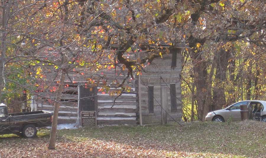 Bonnifield Log House, in Old Settlers Association Park, at Waterworks Park.