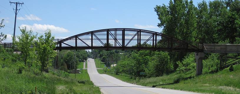 Matkin Bridge, a pedestrian bridge over Hwy 1