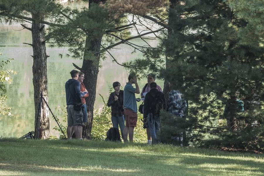 The photography class in session along the Loop Trail, Sep 28, 2014.