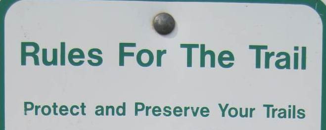 Rules sign