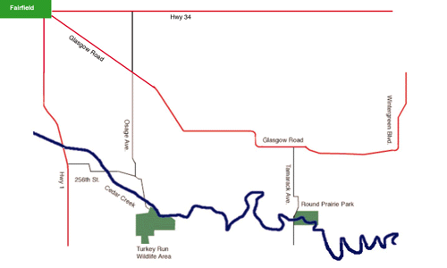 Cedar View Water Trail Map