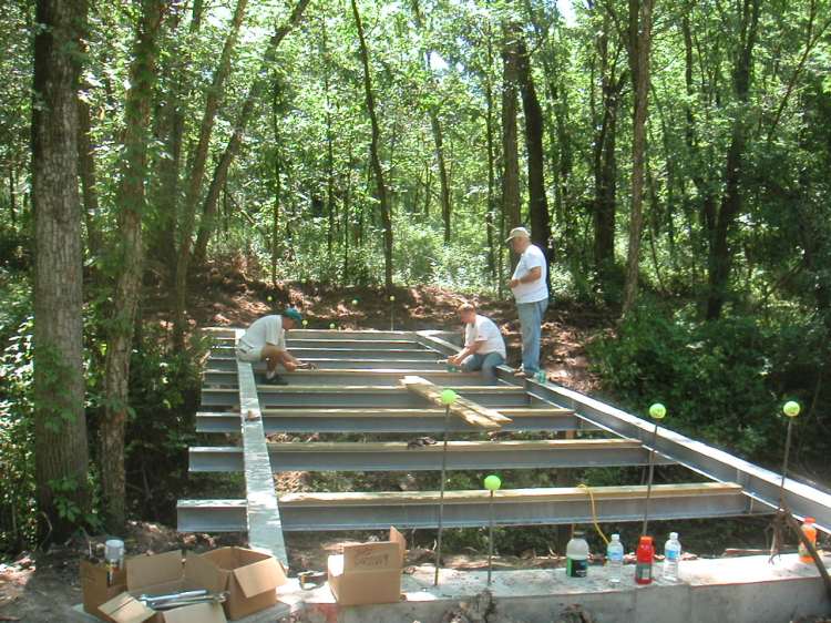 Building Crow Creek segment bridges
