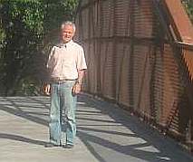 Ron Blair on Hwy 1 bridge