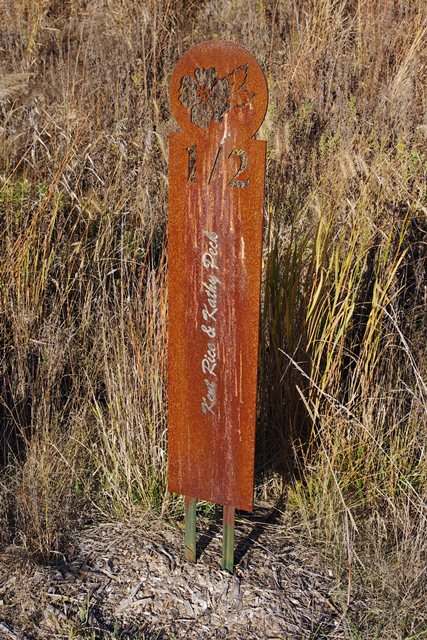 Mile Marker before cleaning