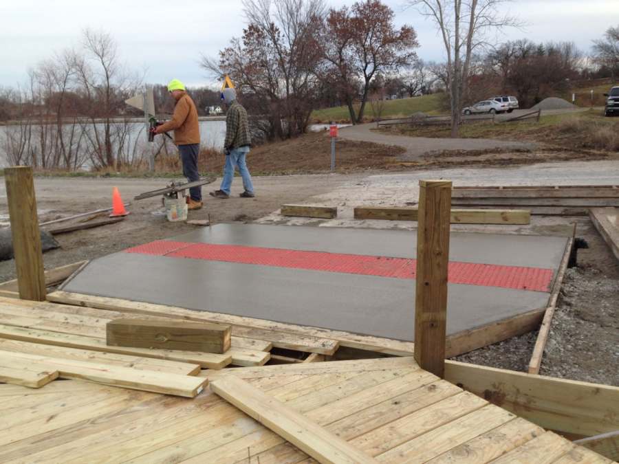 Another pad will be poured on the other side of Walton Rd. (Fri, Nov 22).