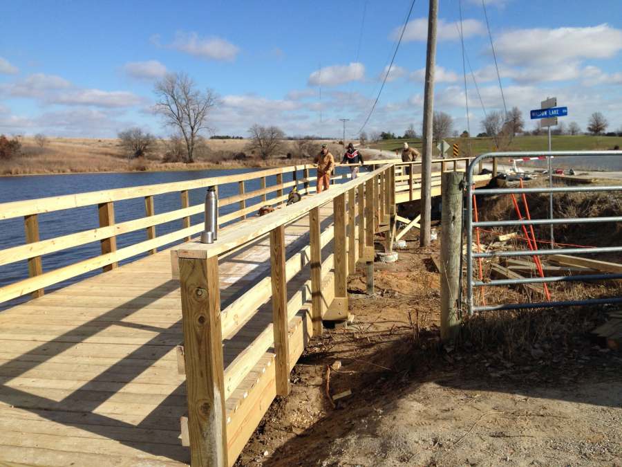 Another pad will be poured on the other side of Walton Rd. (Fri, Nov 22).