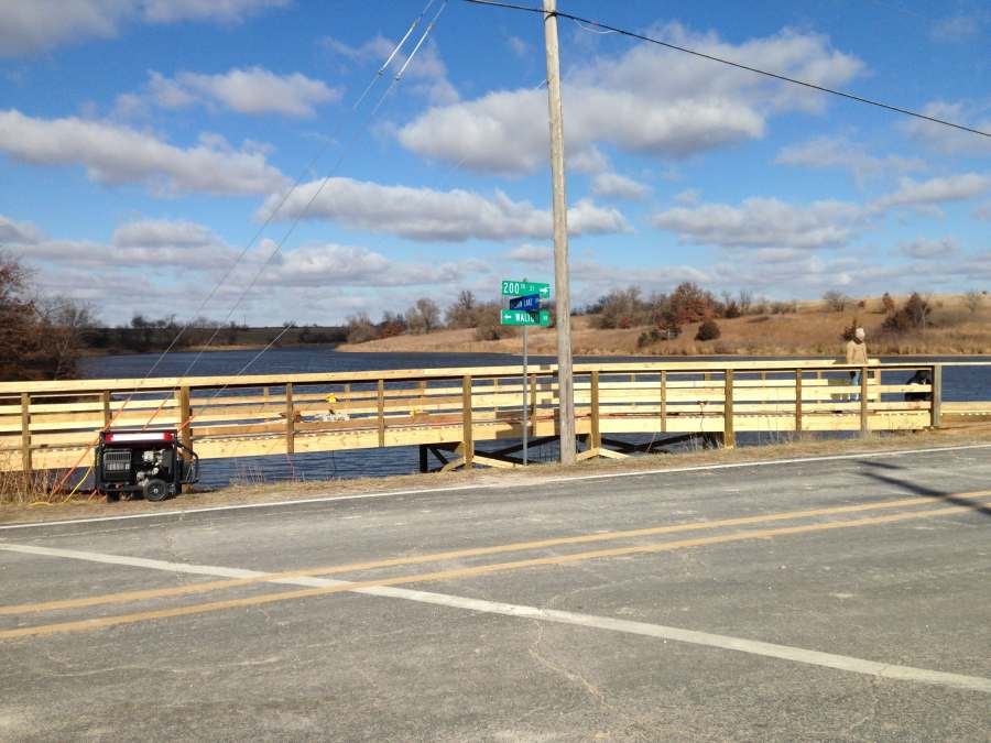 Another pad will be poured on the other side of Walton Rd. (Fri, Nov 22).