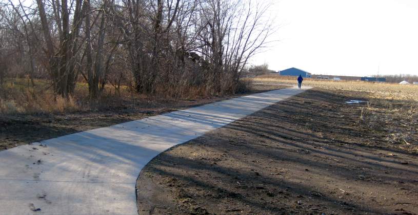 Along the Loop Trail near 12th Street.