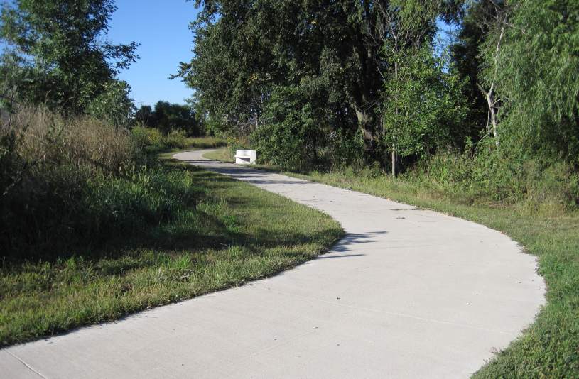 The northwest segment north of the BNSF tracks.