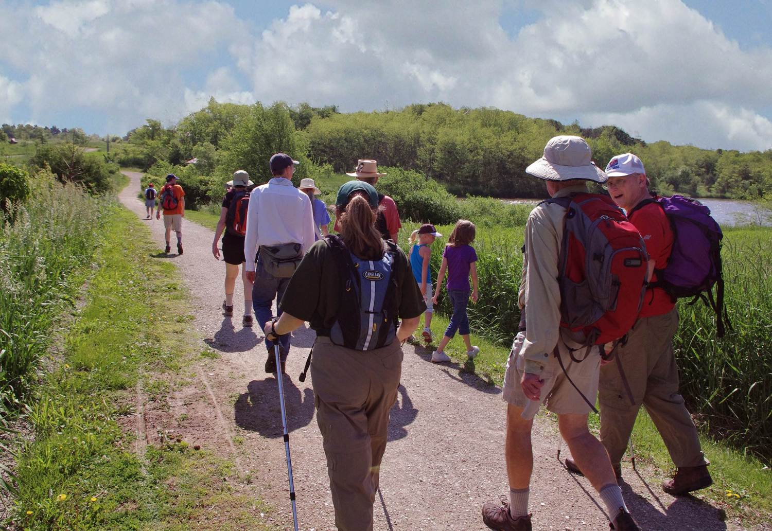 Walkers on trails