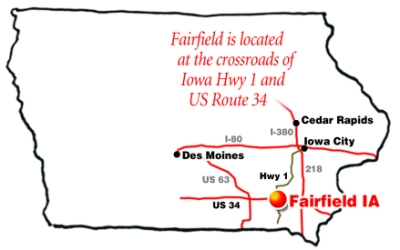 Fairfield Location Map