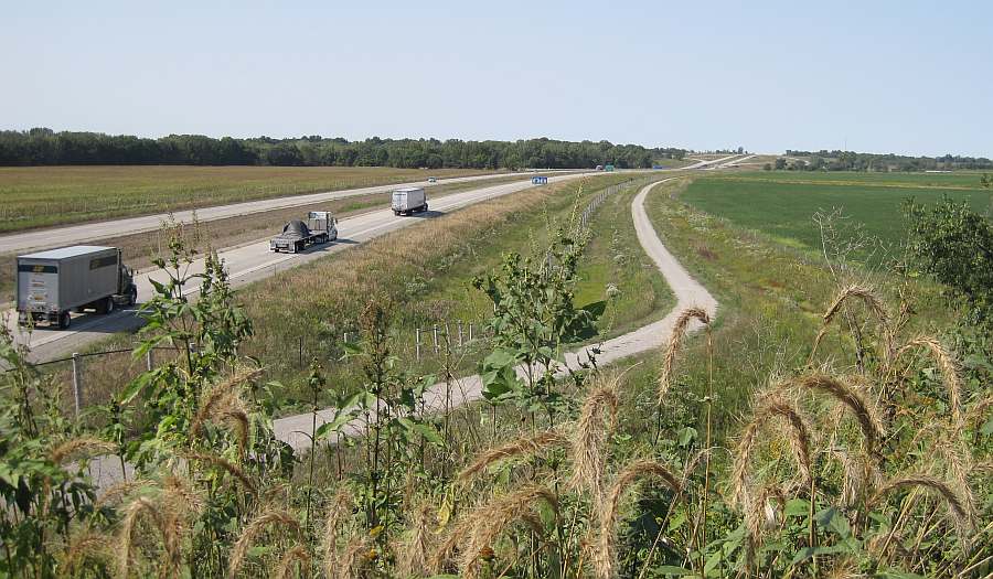 Looking northwest from Cedar View Trail Bridge #2.