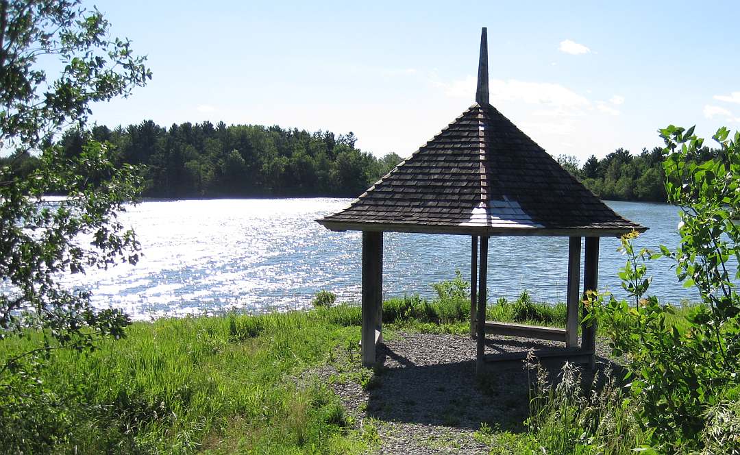 The Pleasant Lake gazebo came from MUM.