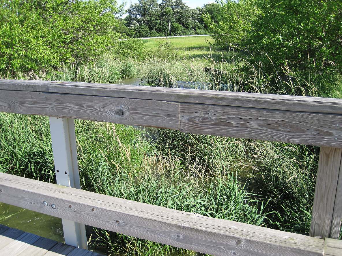 The spillway outlet.