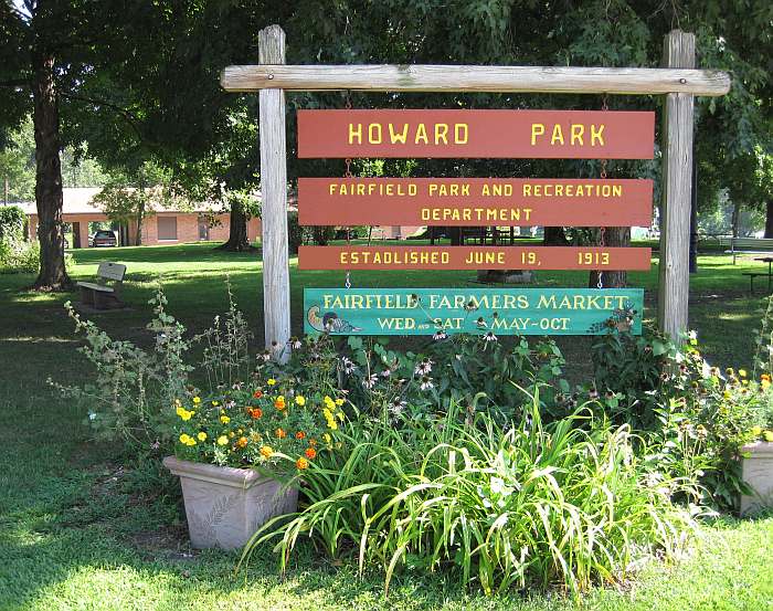 The Fairfield Farmers Market is held in Howard Park.