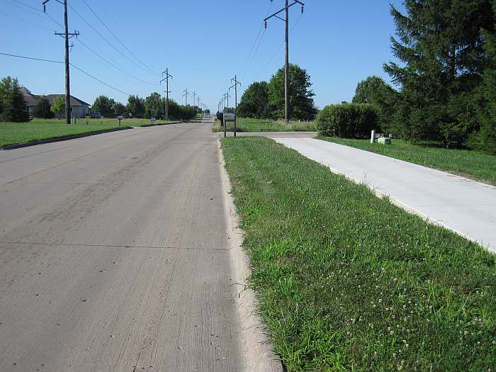 The sidewalk ends here for now.