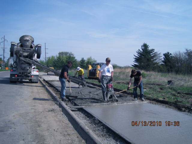 John  Loin & Co resume work on the B Street sidewalk.