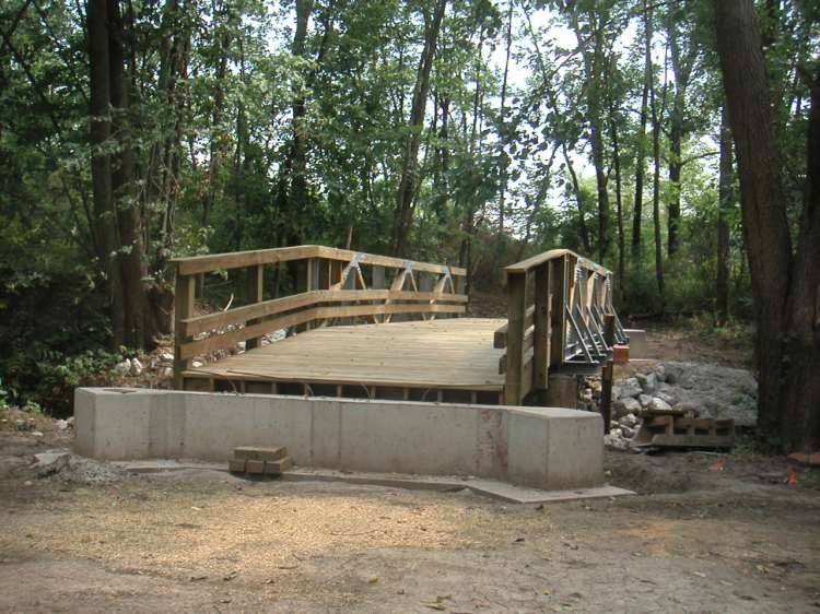 Building Crow Creek segment bridges