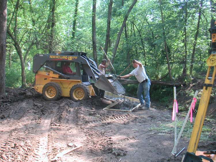 Building Crow Creek segment bridges