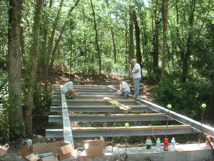 How To Build A Wooden Bridge Over A Creek Diy Projects