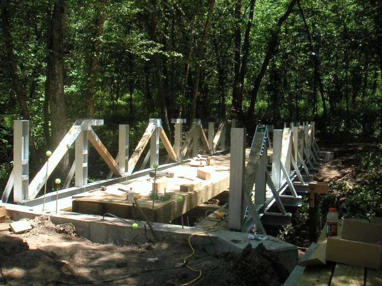 Building Crow Creek segment bridges