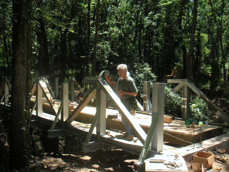 Building Crow Creek segment bridges