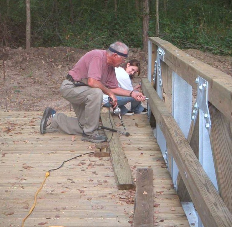 Building Crow Creek segment bridges