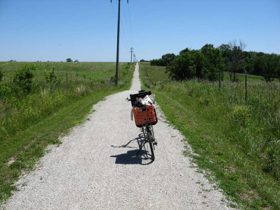 On the east side of Pleasant Plain Road, going eastward.