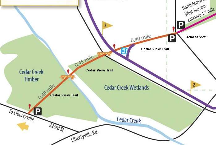 Cedar View Trail Map