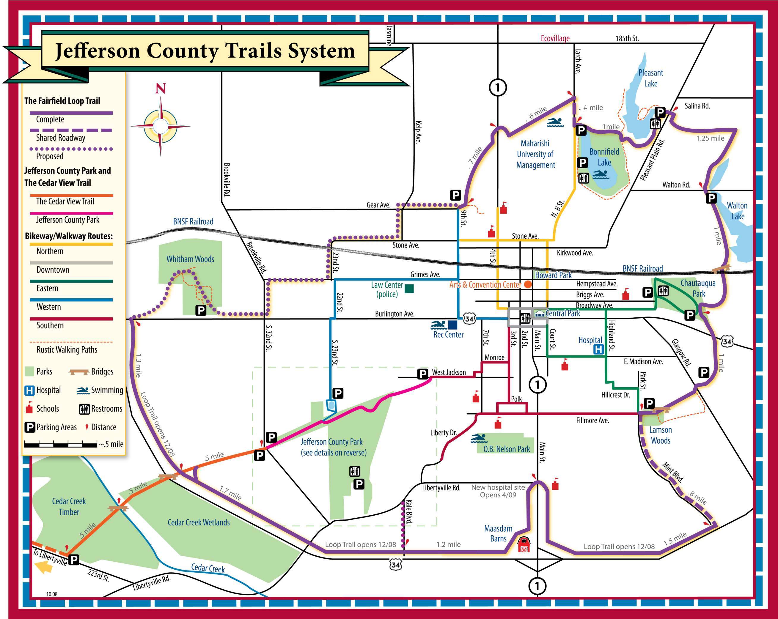 Map - Jefferson   County Trails System