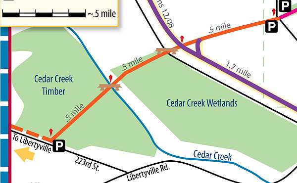 Cedar View Trail Map