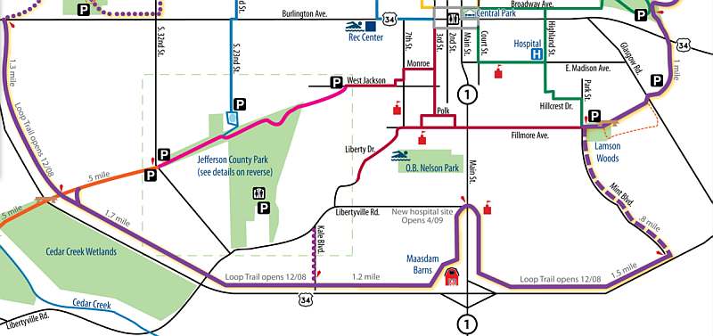 Iowa DOT Trail Map