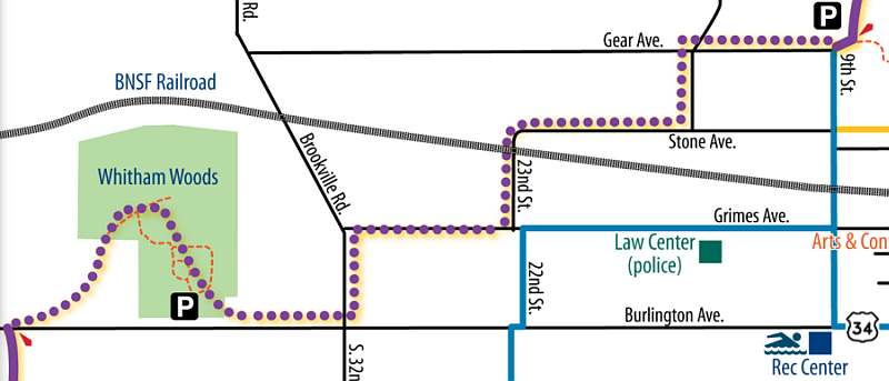 Northwestern Trail Section Map