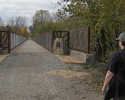 The new bridge over Cedar Creek on the Cedar view Trail