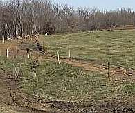 The old C B & Q roadbed, looking toward Whitham Woods