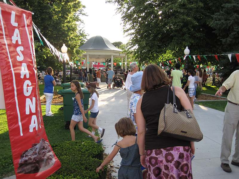 Homemade lasagna is a favorite at the Italian Fest Art Walk.