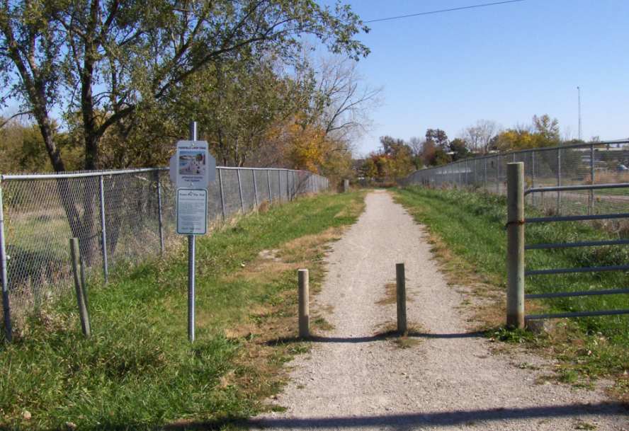 Along the Rock Island RR section