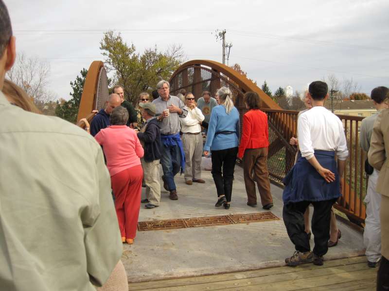 Refreshments are served on the bridge.