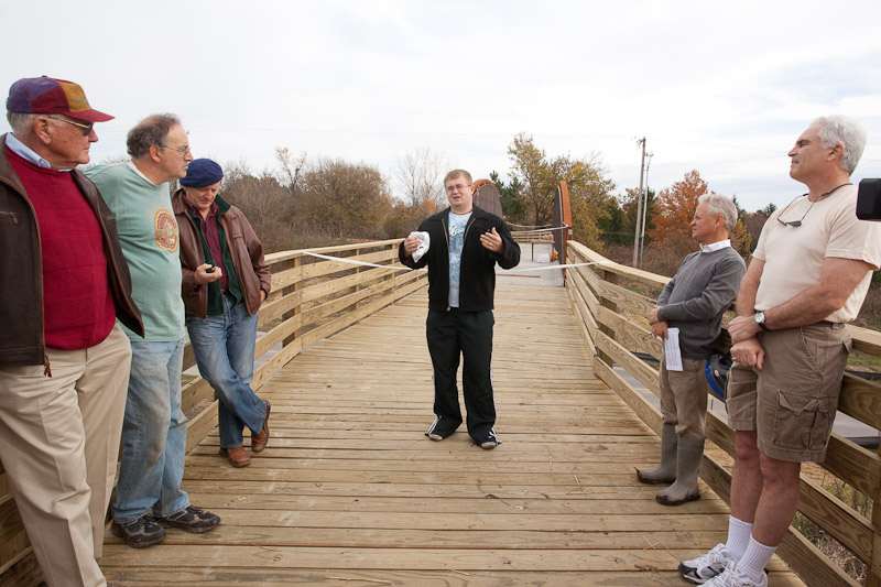 Derik Wulfekuhle, Director, Fairfield Park & Rec., outlines his maintenance responsibilities for the Loop Trail.