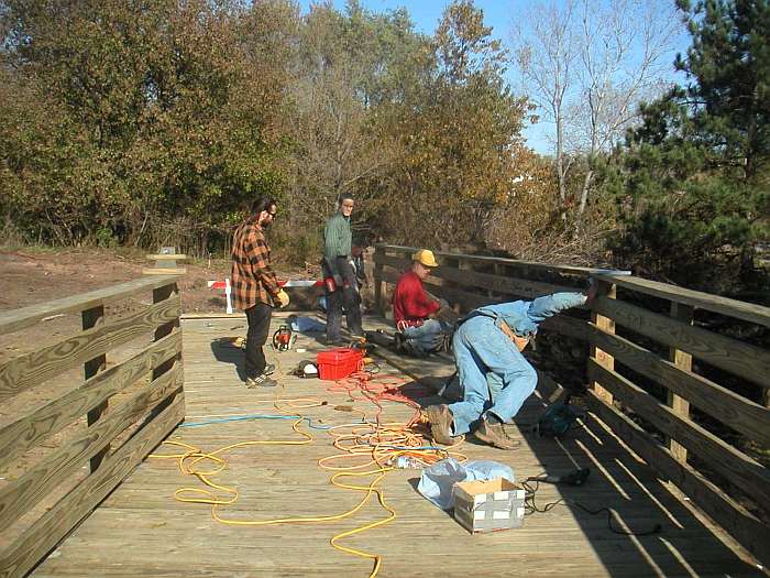 Almost done with the railings.