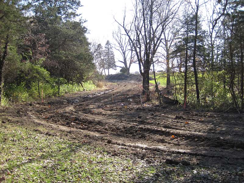 The Loop Trail curves uphill.