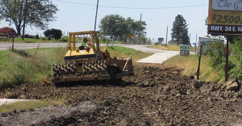 The fill-dirt was donated.